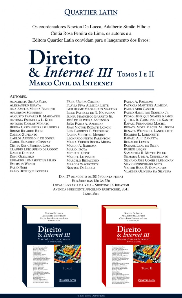 Convite eletrônico - Direito e Internet III